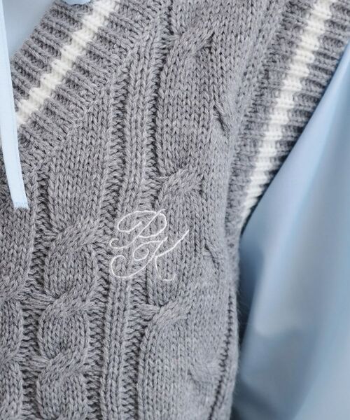 PINK-latte / ピンク ラテ シャツ・ブラウス | ニットベストドッキングシャツ | 詳細20