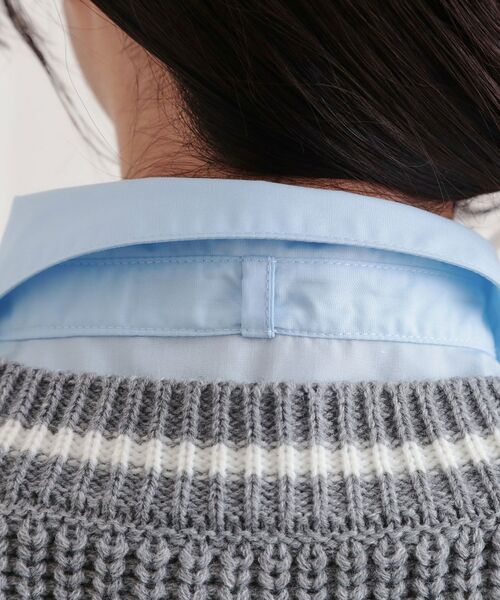 PINK-latte / ピンク ラテ シャツ・ブラウス | ニットベストドッキングシャツ | 詳細5