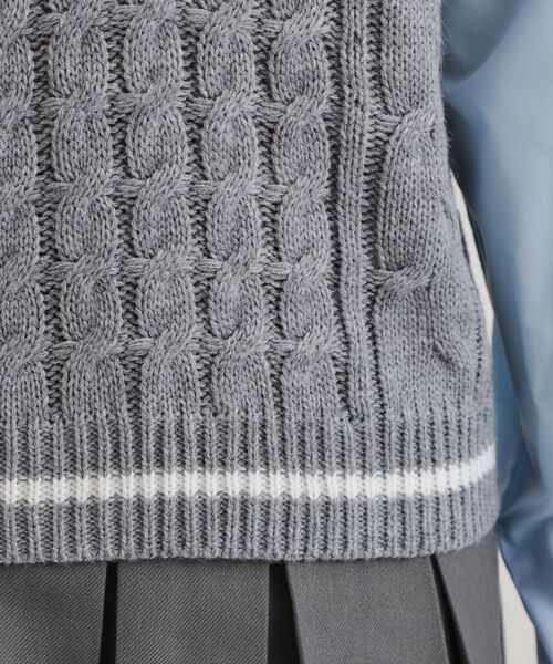 PINK-latte / ピンク ラテ シャツ・ブラウス | ニットベストドッキングシャツ | 詳細7