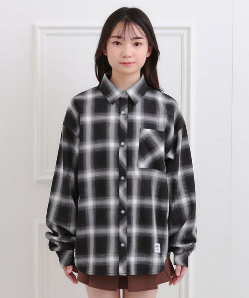 PINK-latte / ピンク ラテ その他トップス | ルーズチェックシャツ+ロンT | 詳細1