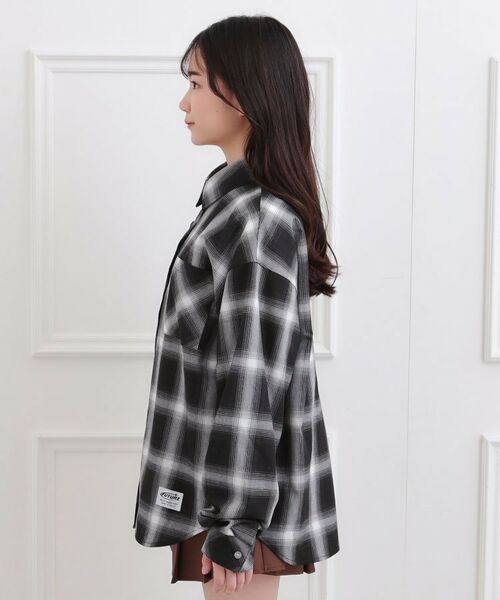 PINK-latte / ピンク ラテ その他トップス | ルーズチェックシャツ+ロンT | 詳細2