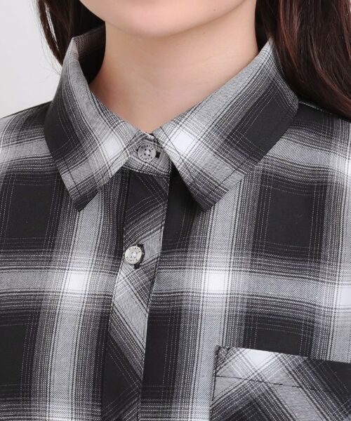 PINK-latte / ピンク ラテ その他トップス | ルーズチェックシャツ+ロンT | 詳細4