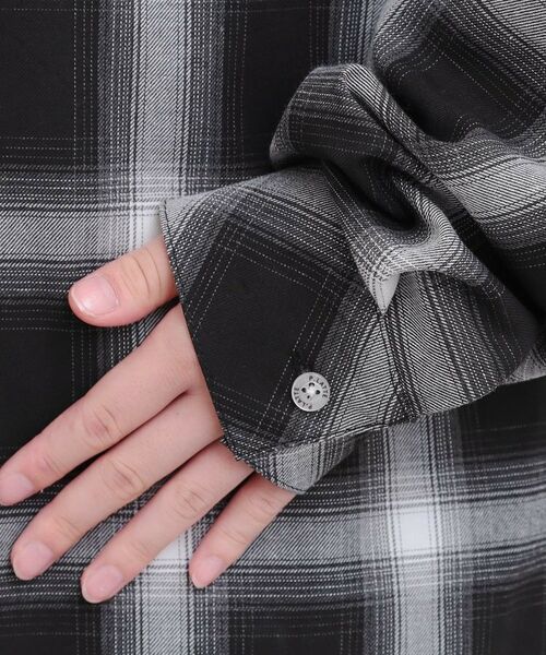 PINK-latte / ピンク ラテ その他トップス | ルーズチェックシャツ+ロンT | 詳細7