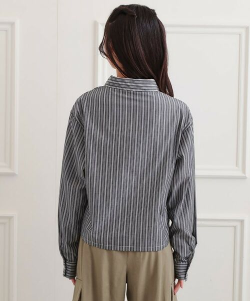 PINK-latte / ピンク ラテ シャツ・ブラウス | ショルダードロストリボンシャツ | 詳細3