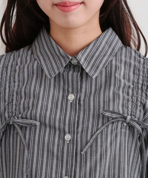 PINK-latte / ピンク ラテ シャツ・ブラウス | ショルダードロストリボンシャツ | 詳細4