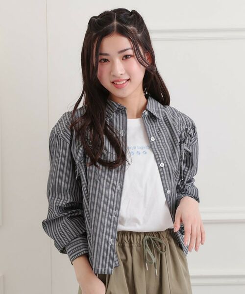 PINK-latte / ピンク ラテ シャツ・ブラウス | ショルダードロストリボンシャツ | 詳細7