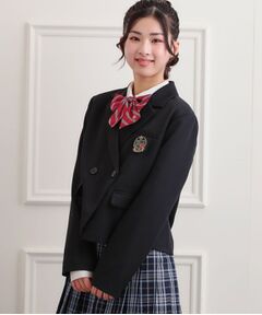 PINK-latte / ピンク ラテ テーラードジャケット | 【2026年入卒・セレモニー・卒服】クロップドダブルジャケット