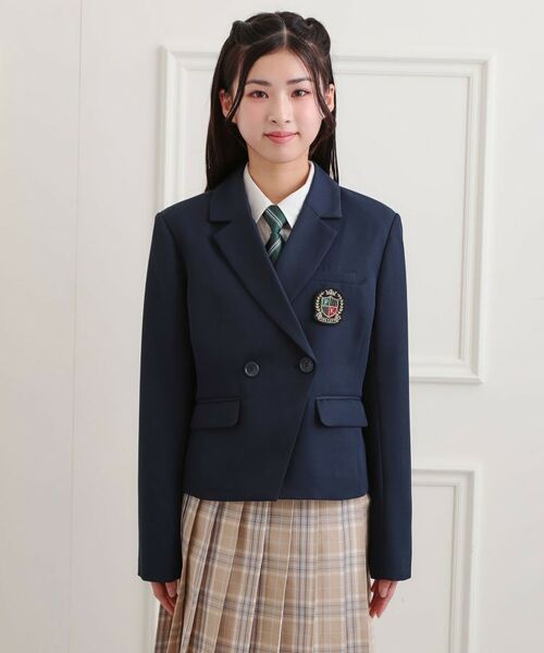 PINK-latte / ピンク ラテ テーラードジャケット | 【2026年入卒・セレモニー・卒服】クロップドダブルジャケット | 詳細1