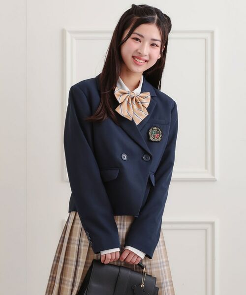 PINK-latte / ピンク ラテ テーラードジャケット | 【2026年入卒・セレモニー・卒服】クロップドダブルジャケット | 詳細14