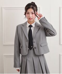 PINK-latte / ピンク ラテ テーラードジャケット | 【2026年入卒・セレモニー・卒服】短丈ジャケット