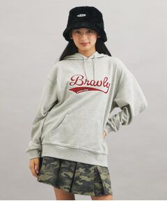 PINK-latte / ピンク ラテ パーカー | サテンアップリケBIGパーカー