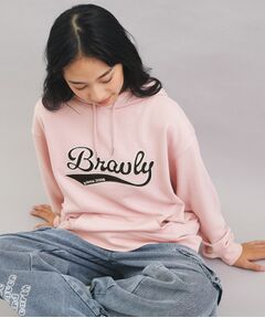 PINK-latte / ピンク ラテ パーカー | サテンアップリケBIGパーカー