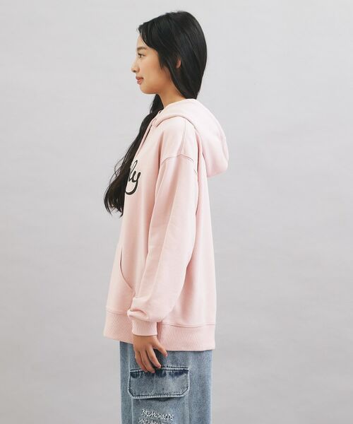 PINK-latte / ピンク ラテ パーカー | サテンアップリケBIGパーカー | 詳細2