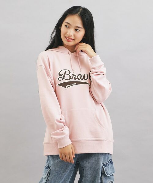 PINK-latte / ピンク ラテ パーカー | サテンアップリケBIGパーカー | 詳細20