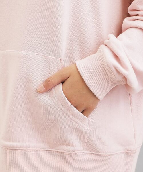 PINK-latte / ピンク ラテ パーカー | サテンアップリケBIGパーカー | 詳細5
