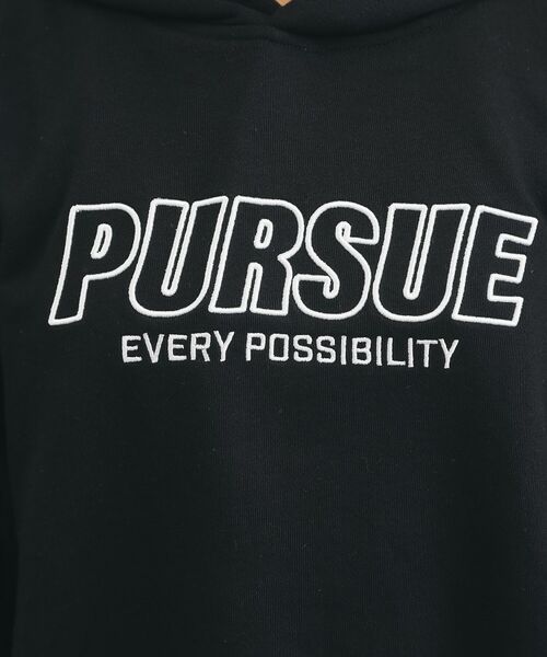 PINK-latte / ピンク ラテ パーカー | 袖ロゴプリント短丈パーカー | 詳細14