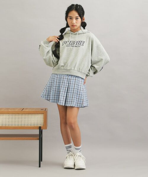 PINK-latte / ピンク ラテ パーカー | 袖ロゴプリント短丈パーカー | 詳細16