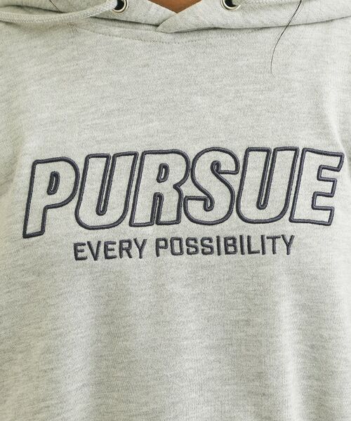 PINK-latte / ピンク ラテ パーカー | 袖ロゴプリント短丈パーカー | 詳細18