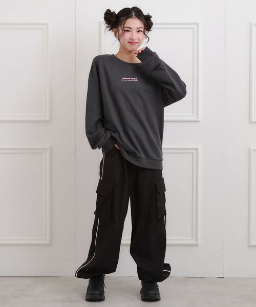 PINK-latte / ピンク ラテ スウェット | バケハくまちゃん裏毛トレーナー | 詳細13