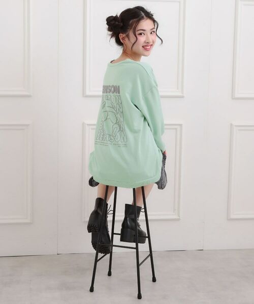 PINK-latte / ピンク ラテ スウェット | バケハくまちゃん裏毛トレーナー | 詳細17