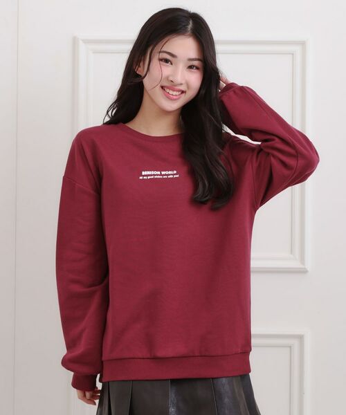 PINK-latte / ピンク ラテ スウェット | バケハくまちゃん裏毛トレーナー | 詳細19