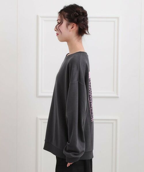 PINK-latte / ピンク ラテ スウェット | バケハくまちゃん裏毛トレーナー | 詳細2