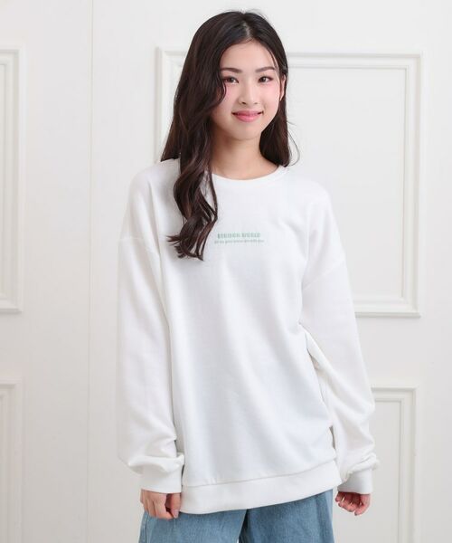 PINK-latte / ピンク ラテ スウェット | バケハくまちゃん裏毛トレーナー | 詳細7