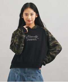 PINK-latte / ピンク ラテ パーカー | ラグランラインストーンパーカ