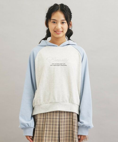 PINK-latte / ピンク ラテ パーカー | ラグランラインストーンパーカ | 詳細1