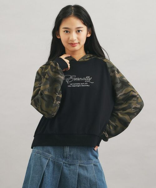 PINK-latte / ピンク ラテ パーカー | ラグランラインストーンパーカ | 詳細11