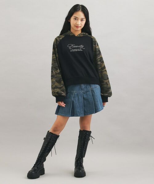 PINK-latte / ピンク ラテ パーカー | ラグランラインストーンパーカ | 詳細12