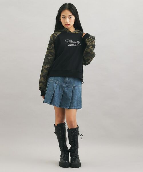 PINK-latte / ピンク ラテ パーカー | ラグランラインストーンパーカ | 詳細13