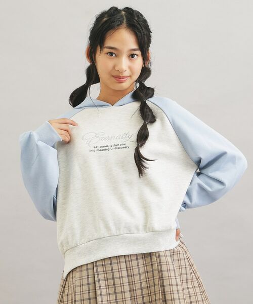 PINK-latte / ピンク ラテ パーカー | ラグランラインストーンパーカ | 詳細15