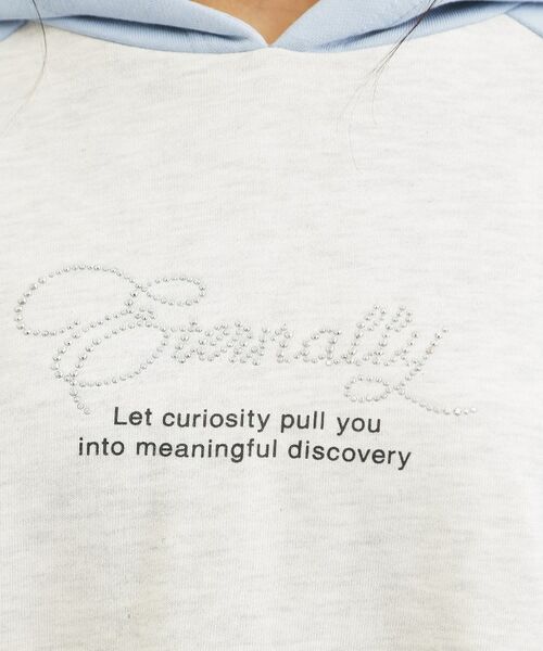 PINK-latte / ピンク ラテ パーカー | ラグランラインストーンパーカ | 詳細18