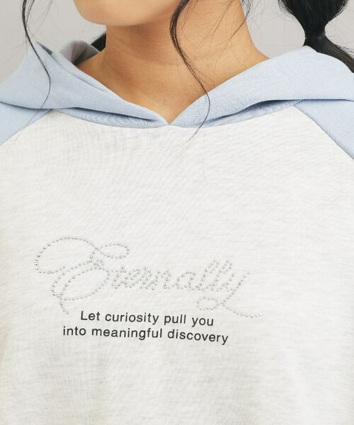 PINK-latte / ピンク ラテ パーカー | ラグランラインストーンパーカ | 詳細4