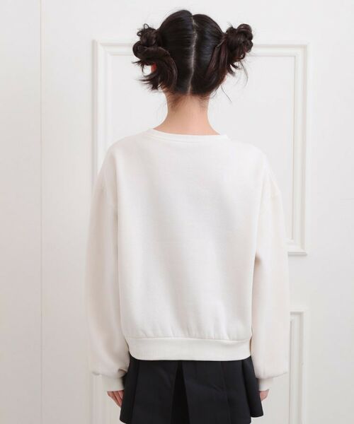 PINK-latte / ピンク ラテ スウェット | ベロアリボンネコフォトトレーナー | 詳細3