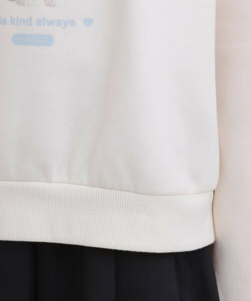 PINK-latte / ピンク ラテ スウェット | ベロアリボンネコフォトトレーナー | 詳細6