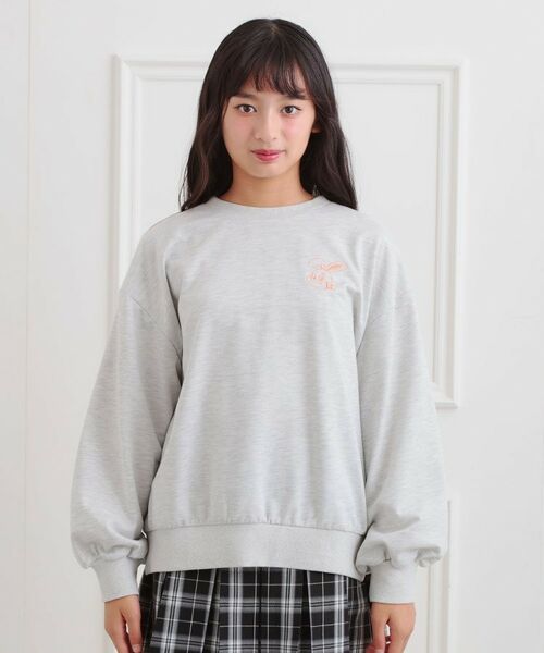 PINK-latte / ピンク ラテ スウェット | アニマルプリント裏毛プルオーバー | 詳細1