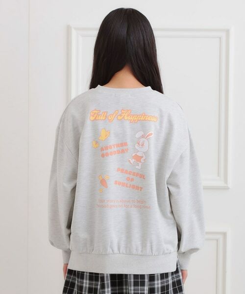 PINK-latte / ピンク ラテ スウェット | アニマルプリント裏毛プルオーバー | 詳細2