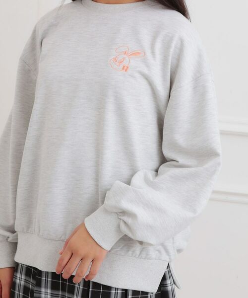 PINK-latte / ピンク ラテ スウェット | アニマルプリント裏毛プルオーバー | 詳細5