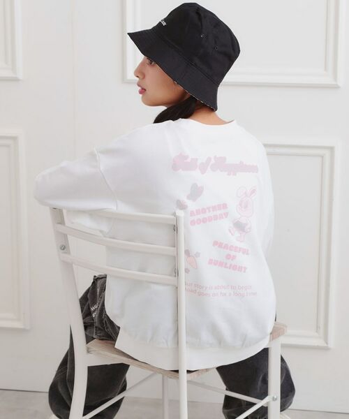 PINK-latte / ピンク ラテ スウェット | アニマルプリント裏毛プルオーバー | 詳細7