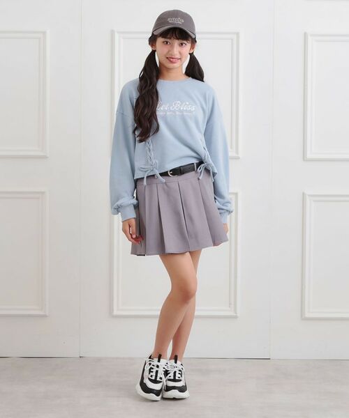 PINK-latte / ピンク ラテ スウェット | レースアップ刺繍裏毛プルオーバー | 詳細20