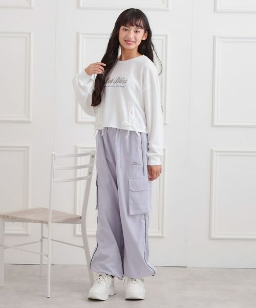 PINK-latte / ピンク ラテ スウェット | レースアップ刺繍裏毛プルオーバー | 詳細9