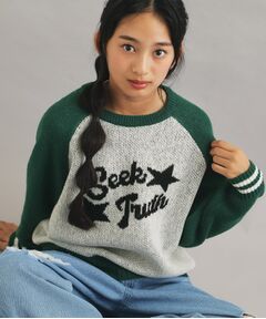 PINK-latte / ピンク ラテ ニット・セーター | アソートジャカードプルオーバー