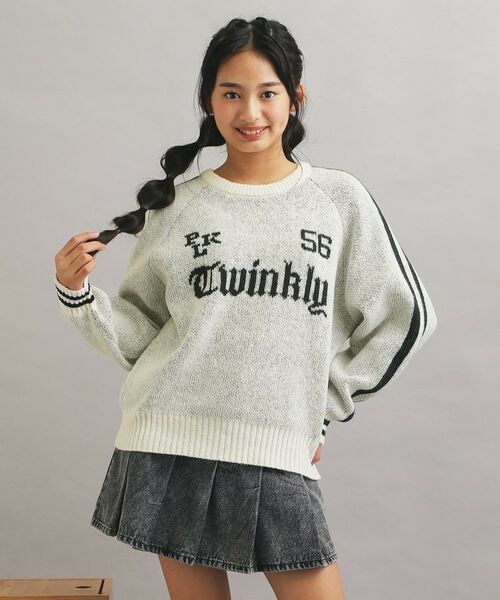 PINK-latte/ピンク ラテ アソートジャカードプルオーバー アイボリー(004) 15(150cm) PINK-latte/ピンク ラテ アソートジャカードプルオーバー アイボリー(004) 15(150cm)