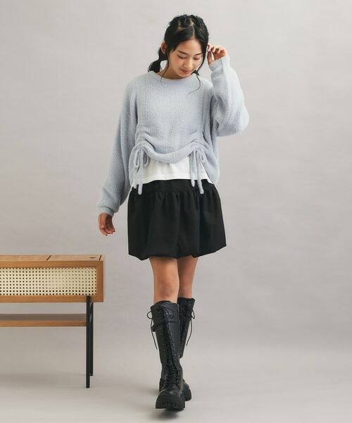 PINK-latte / ピンク ラテ ニット・セーター | 【セットアイテム】ドロスト＋ロンTセットプルオーバー | 詳細18