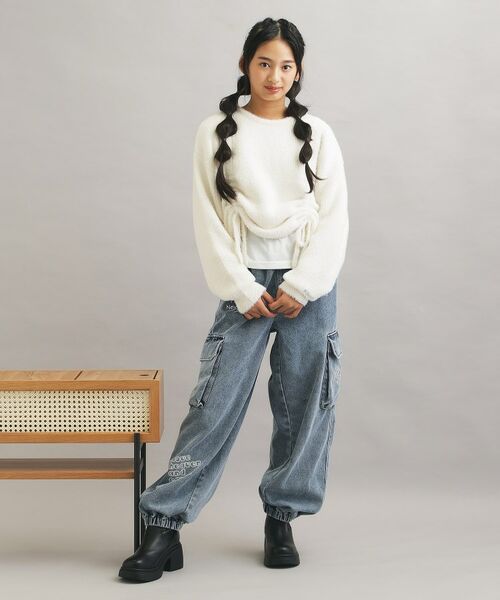 PINK-latte / ピンク ラテ ニット・セーター | 【セットアイテム】ドロスト＋ロンTセットプルオーバー | 詳細9