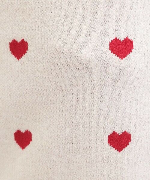 PINK-latte / ピンク ラテ ニット・セーター | ウォッシャブルハート柄ニットプルオーバー | 詳細11