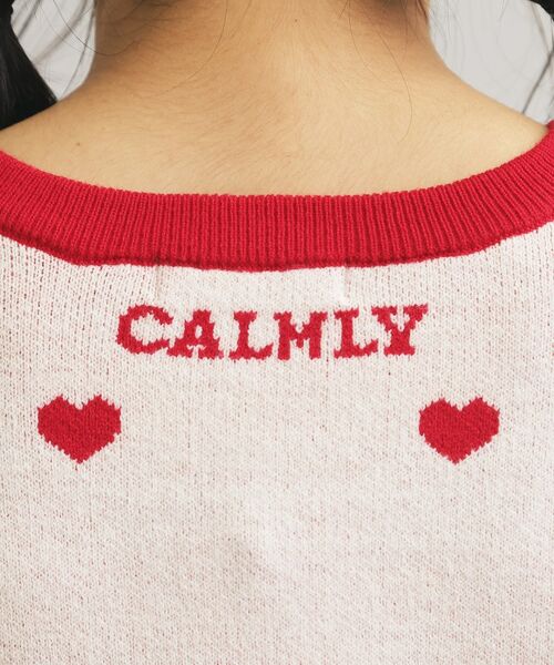 PINK-latte / ピンク ラテ ニット・セーター | ウォッシャブルハート柄ニットプルオーバー | 詳細7