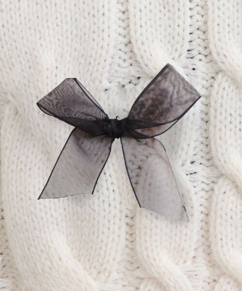 PINK-latte / ピンク ラテ ニット・セーター | リボン付ニットプルオーバー | 詳細10